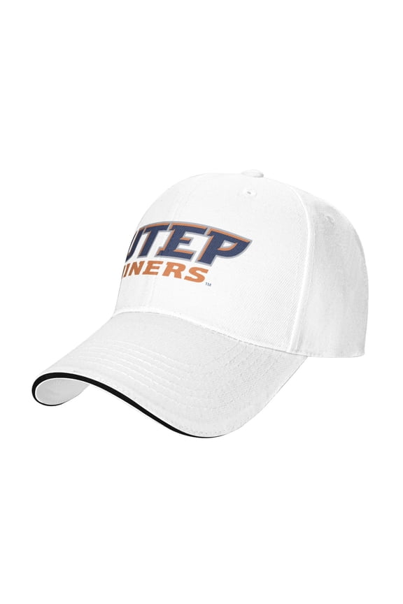 Utep Miners Casual Sandwich Baseball Cap Adjustable For Men For Women