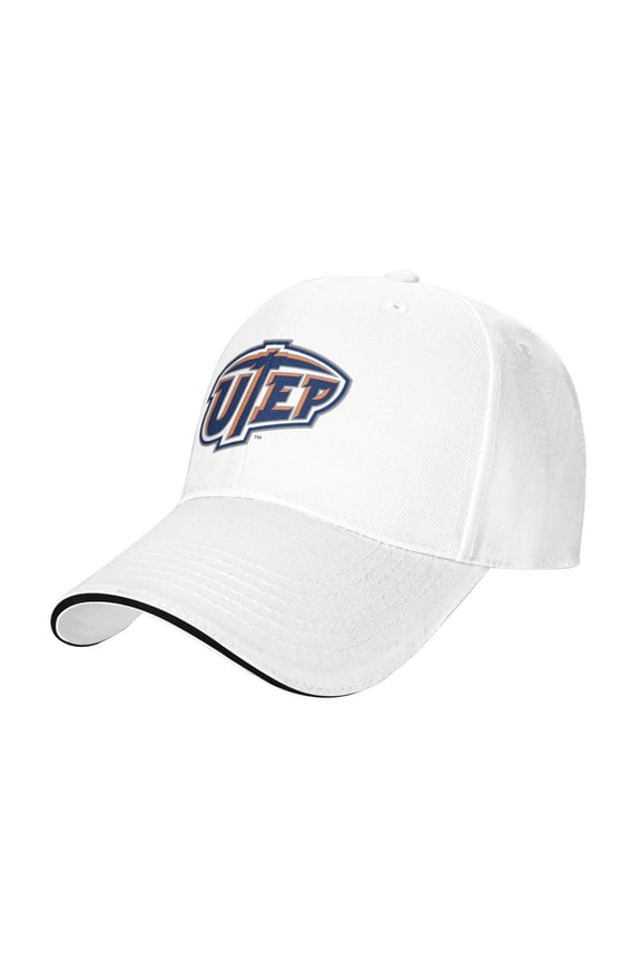 Utep Miners Casual Sandwich Baseball Cap Adjustable For Men For Women