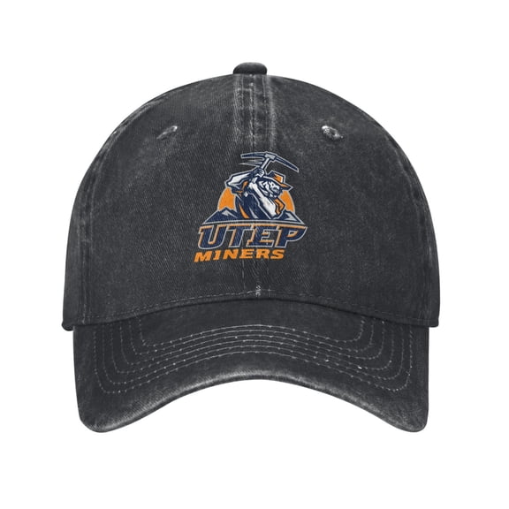 Utep Miners Hat Adult Adjustable Classic Washed Casquette Cap Hat Baseball Cap