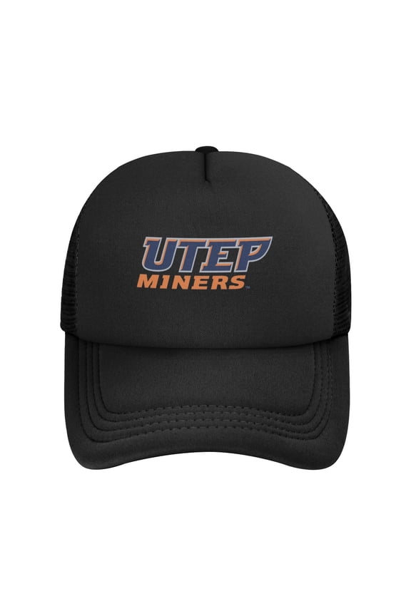 Utep Miners Solid Color Lightweight Adult Mesh Baseball Cap