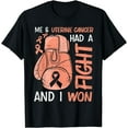 thumbnail image 1 of Uterine Cancer Awareness Boxing Gloves T-Shirt, 1 of 2