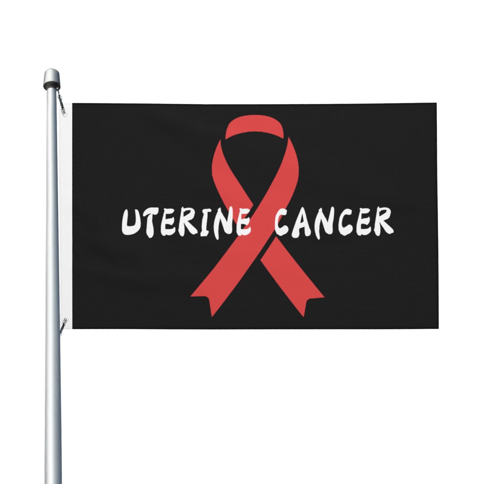 Uterine Cancer Awareness Month in September We Wear Peach Garden Flags