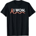 thumbnail image 1 of Uterine Cancer I Won Endometrial Cancer Awareness Warrior T-Shirt, 1 of 4