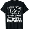 thumbnail image 1 of Uterine Cancer Survivor Apparel - Top Survivors Design T-Shirt, 1 of 3