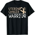 thumbnail image 1 of Uterine Cancer Warrior T-Shirt - Peach Ribbon, 1 of 4