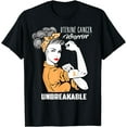 thumbnail image 1 of Uterine Cancer Warrior Unbreakable Shirt Awareness Gift, 1 of 2