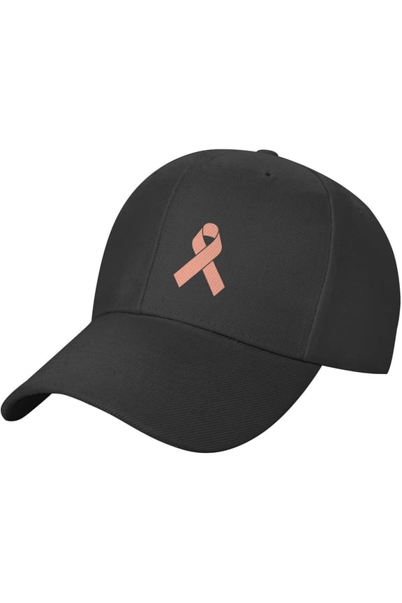 Uterine Cancers Awareness Plain Baseball Caps Adjustable Washed Twill Low Profile Dad Hats for Men Women Black