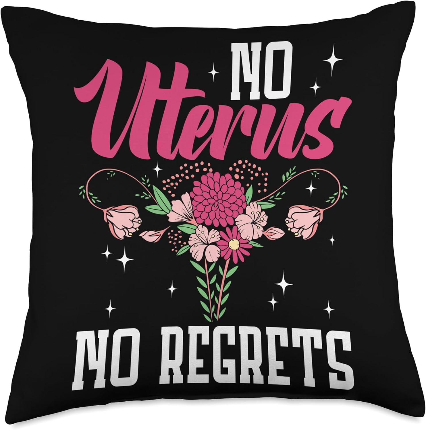 Uterus Removal Surgery Post Hysterectomy Recovery Survivor Throw Pillow