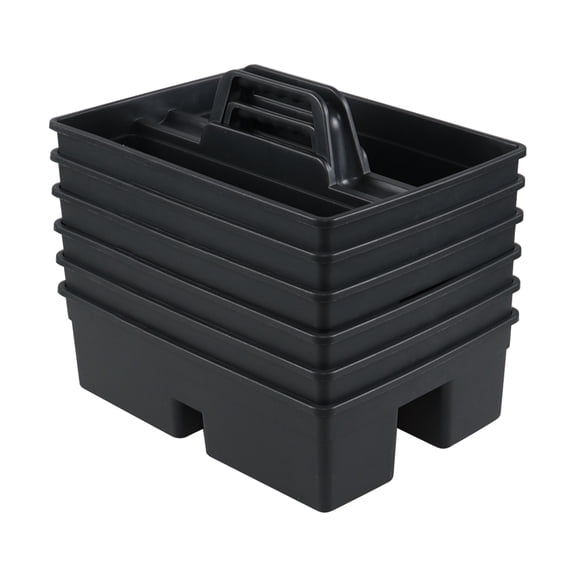 Utiao 6-Pack Plastic Cleaning Caddy Organizer, Carry Caddy with Handle