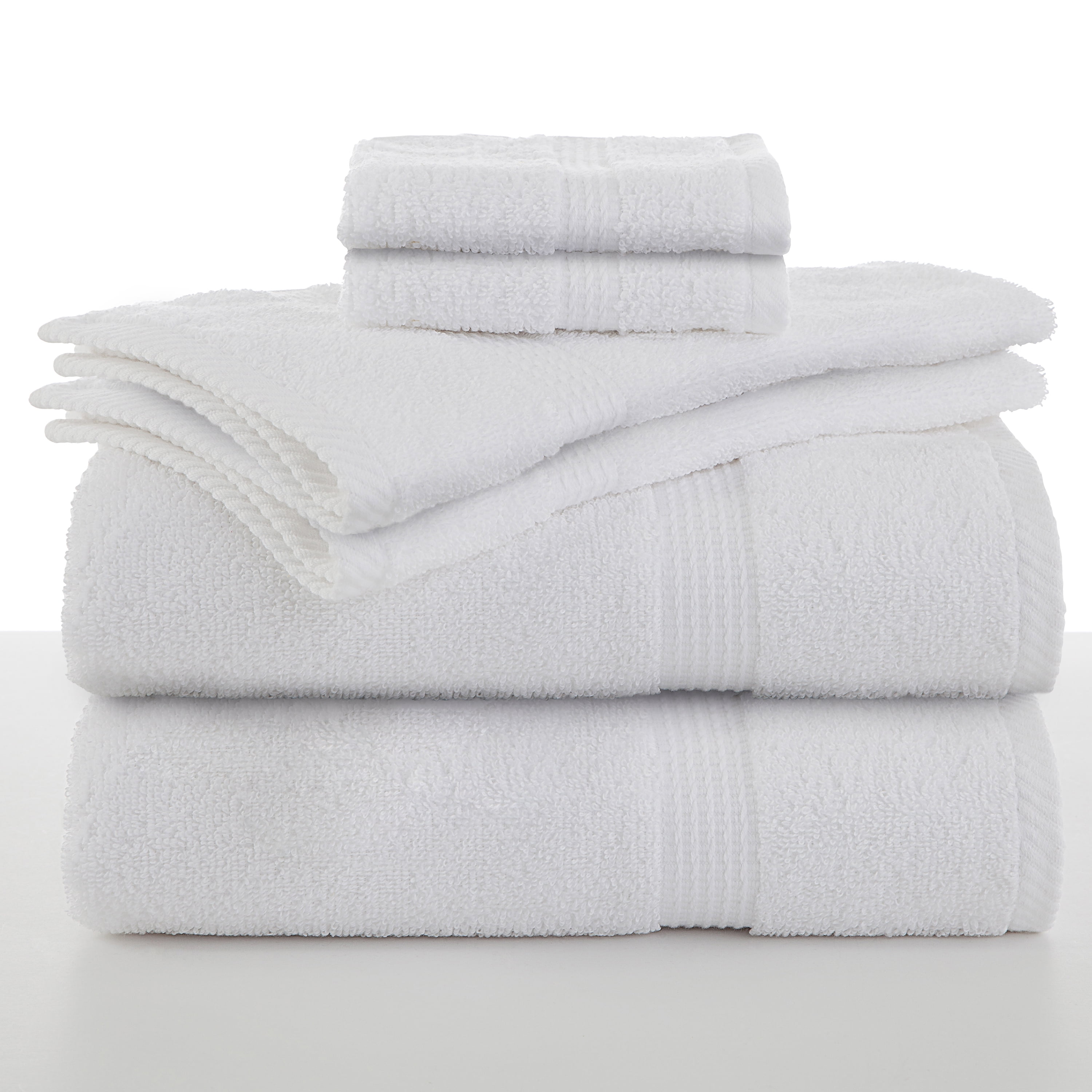 Utopia Towels 12 Bundle Pack - Bath Towel Set (6-Pack) and Hand Towels  (6-Pack)-100% Ring-Spun Cotton-Highly Absorbent–Soft & Luxuriou-White