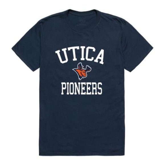 Utica College Pioneers Arch T-Shirt, Navy - Small