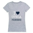 thumbnail image 1 of Utica College Pioneers I Love Women Short Sleeve T-Shirt, Heather Grey - Extra Large, 1 of 1
