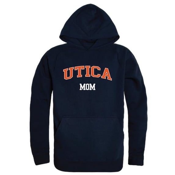 Utica College Pioneers Mom Hoodie, Navy - Medium