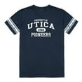 thumbnail image 1 of Utica College Pioneers Property Football T-Shirt, Navy - Large, 1 of 1