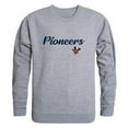 thumbnail image 1 of Utica College Pioneers Script Crewneck Sweatshirt, Heather Grey - Large, 1 of 1