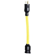 Utilitech Locking "Y" Adapter Cord Standard Outlet, 9 in