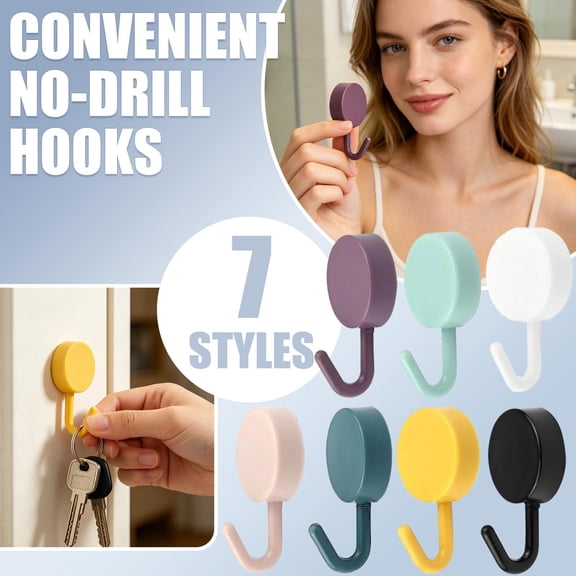 Utility Accessory, Strong Magnetic Hooks Heavy Duty, Yellow Macaron Fridge Hook, 1 Inch Diameter Small Round Base Magnetic Hook, 1 Pack Bright Yellow Hangers for Garage Storage,