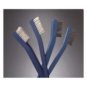 Utility Brush, Soft, 6-7/16 in L Handle, 1-3/16 in L Brush, White, Aluminum, 6 7/16 in L Overall