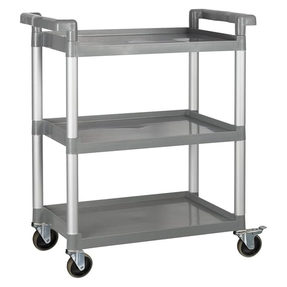 Utility Cart , 32"L x 16-1/8"W x 36-3/4", Gray