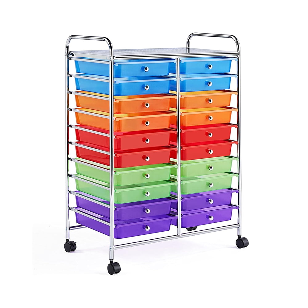 20 Drawer Rolling Cart
