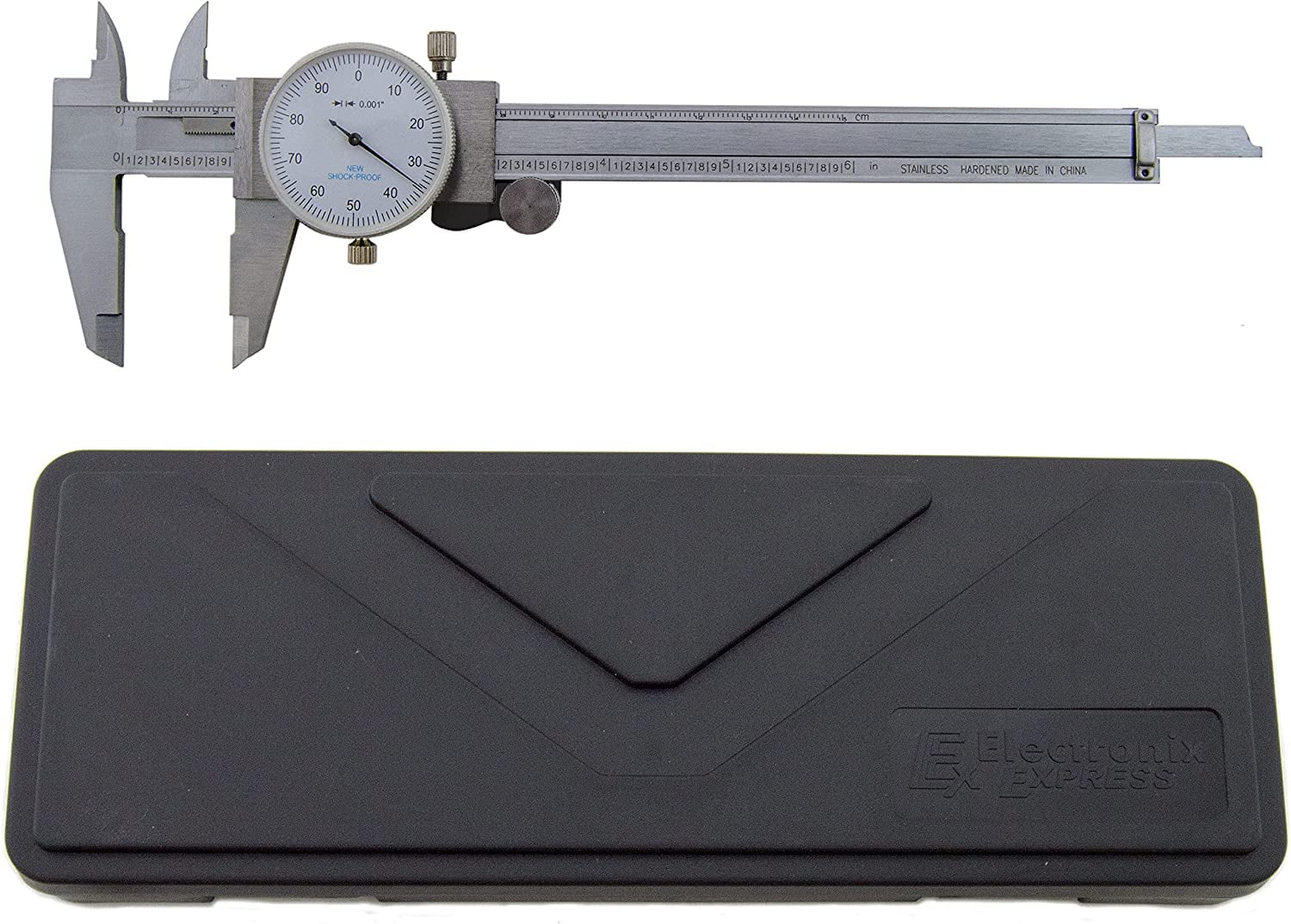Utility Dial Caliper - 6 Inch with 0.001" Precision, Stainless Steel, Shockproof by Science Purchase