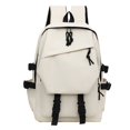 thumbnail image 1 of Utility Drawstring Buckle Backpack Multi Side Adjust Straps for Ages 5rd 6th 8th 10th Lightweight Waterproof Back To School Casual Laptop Bookbag, 1 of 3