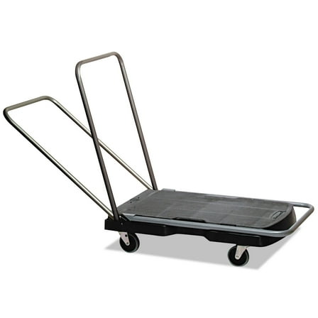 Utility-Duty Home/office Cart, 250 Lb Capacity, 20.5 X 32.5, Platform, Black