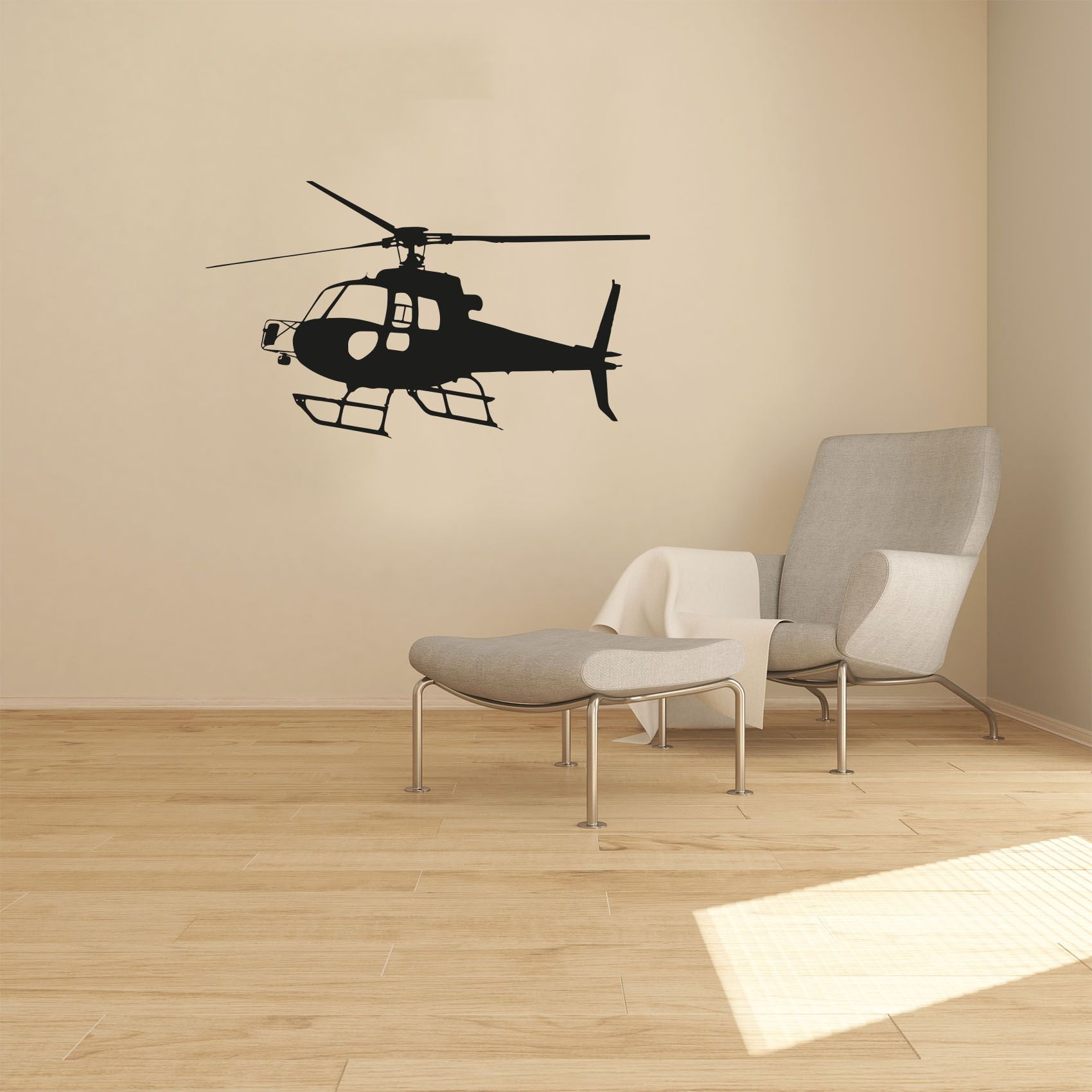 Utility Helicopter Private Helicopter SilhouetteHelicopters Military War Types Vinyl Wall Art