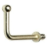 Utility Hook Ball Point 1.5" Projection 1pc Brass Plated