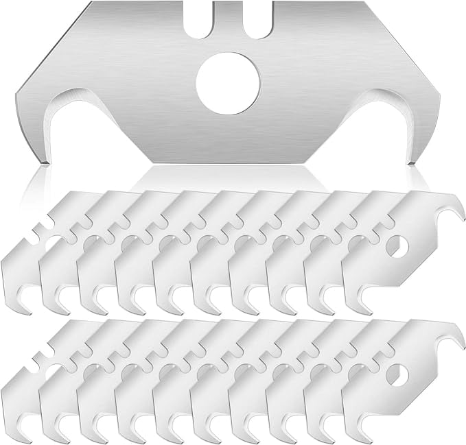 Utility Hook Blades Steel Hook Razor Blades Knife Blades for Roofing