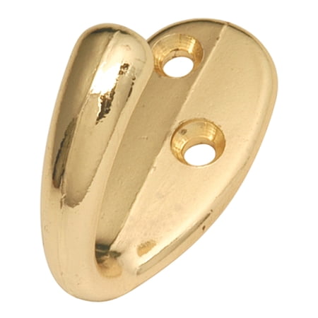 1/2" CTC Utility Hook - Polished Brass