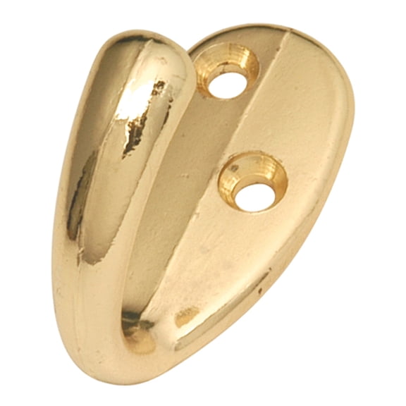 1/2" CTC Utility Hook - Polished Brass