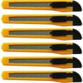 thumbnail image 1 of Utility Knives Box Cutter Snap Off Razor Blade knife 6 pieces, 1 of 9