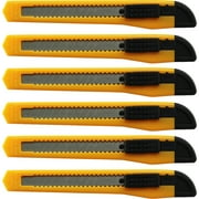 Utility Knives Box Cutter Snap Off Razor Blade knife 6 pieces