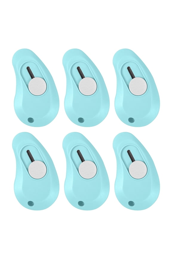 Utility Knives Or Box Cutters, Tyeign Egg Shaped Utility Knife Retractable Portable Mini Knife for Wrapping Envelopes Letterbox Cutter with Keychain Holes 6Pack Utility Knives Multi Pack