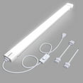 Utility LED Shop Lights Fixture with Plug 4FT 5000K 36W 3600LM Linkable