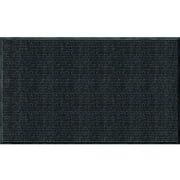 Apache Mills Utility Door Mat Ribbed - Rubber Backed, Non Slip, 3 x 5, Pepper   Residential Use, Standard Application