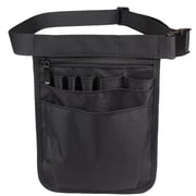 Utility Nurse Tool Belt, Nurse Waist Pouch Bag for Women Men, Medical Pocket Organizer for Scissors Stethoscopes Bandage Emergency Supplies Black