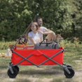thumbnail image 1 of Utility Park Garden Cart Tool Customized Color Folding Camping Trolley Outdoor Picnic Beach Wagon,Red Metal Garden Outdoor Garden Supplies Garden Carts, 1 of 1