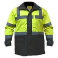 thumbnail image 1 of Utility Pro Hi-Vis Safety Jacket UHV1004 Yellow Green Quilted Contractor ANSI 2, 1 of 4