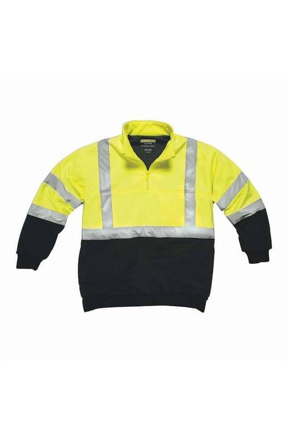 Utility Pro Hi-Viz Sweatshirt, Yellow/Blk, Polymide, L UPA542-L-BLKYLW