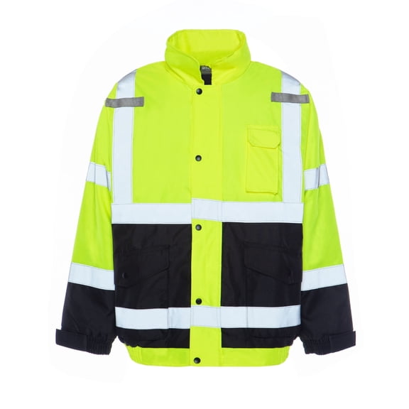 Utility Pro Wear UHV562LXXL Yellow Hi-Viz Quilted Bomber Jacket - XXL