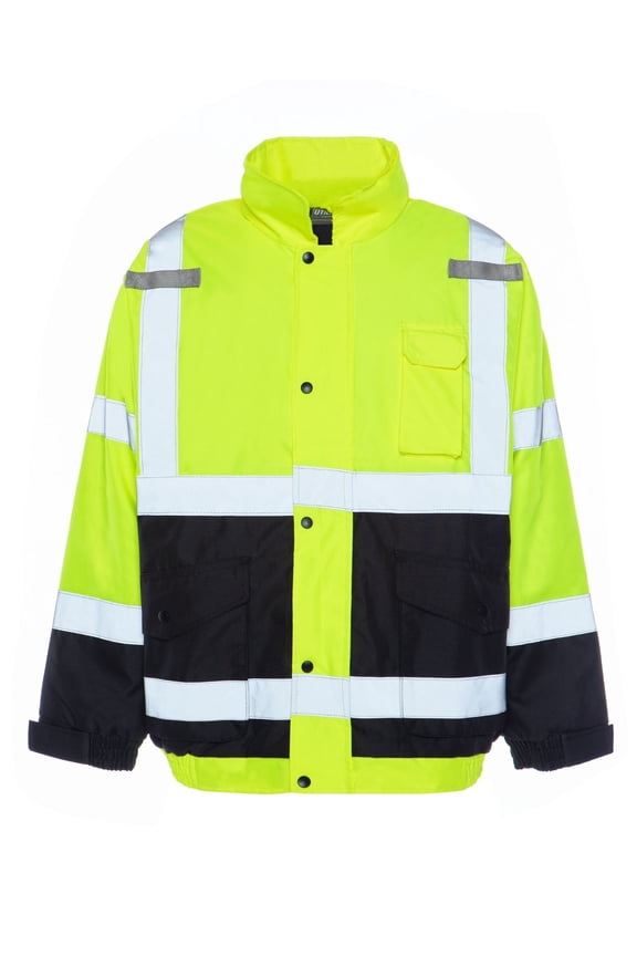 UHV562LXXL Yellow Hi-Viz Quilted Bomber Jacket - XXL