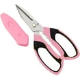 thumbnail image 1 of Utility Scissors Heavy Duty: sharp Scissors All Purpose heavy duty, Easy Cutting Carpet, Cardboard, Wires, Leather, Fabric（8'' Yellow）, 1 of 10