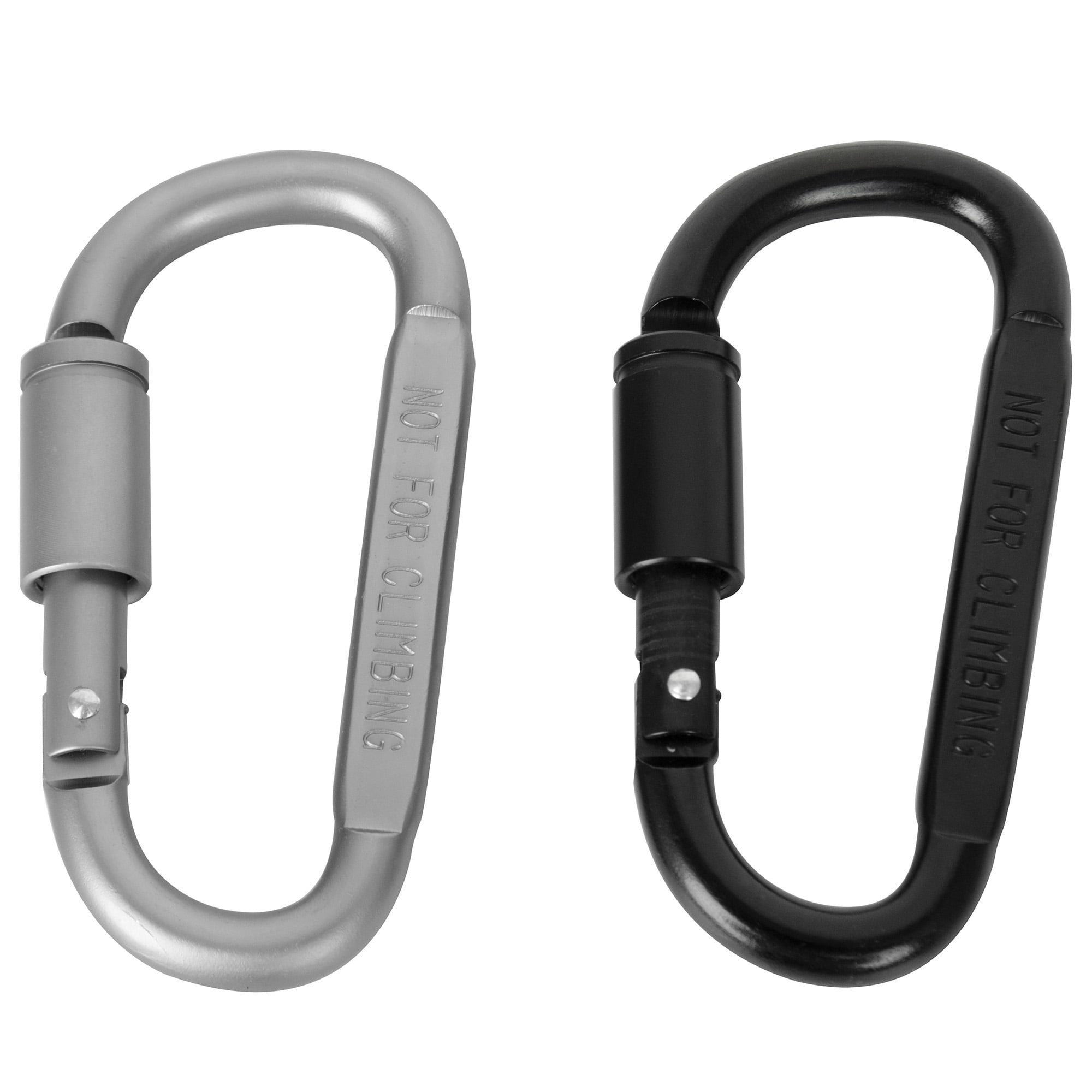 Utility Series Metal Locking Utility Carabiner, 2 Pack