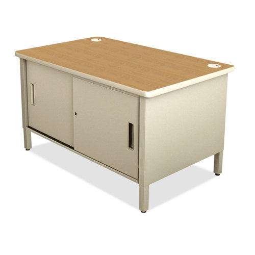 Utility Table with Locking Cabinet - 48" Wide