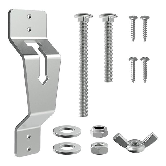 Utility Trailer Accessories Wall Mount Spare Tire Carriers Support, Wheel Bracket for Cargo Trailers Easy Installation