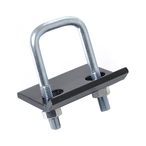 Utility Trailer Hitch Stabilizer U Shape Insert 1 Set Trailer Hitch Receiver Cover Plug Fixator Black Silver