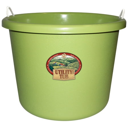 Utility Tub - 17.5 Gallon Bucket - For Maintenance Cleaning Growing and More - Sage Green