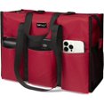 thumbnail image 1 of Utility Water Resistant Tote Bag with 13 Exterior & Interior Pockets, Top Zipper Closure & Thick Bottom Support, 1 of 5